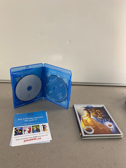 DISNEY BEAUTY AND THE BEAST 25TH ANNIVERSARY (BLU-RAY + DVD) W/ SLIPCOVER
