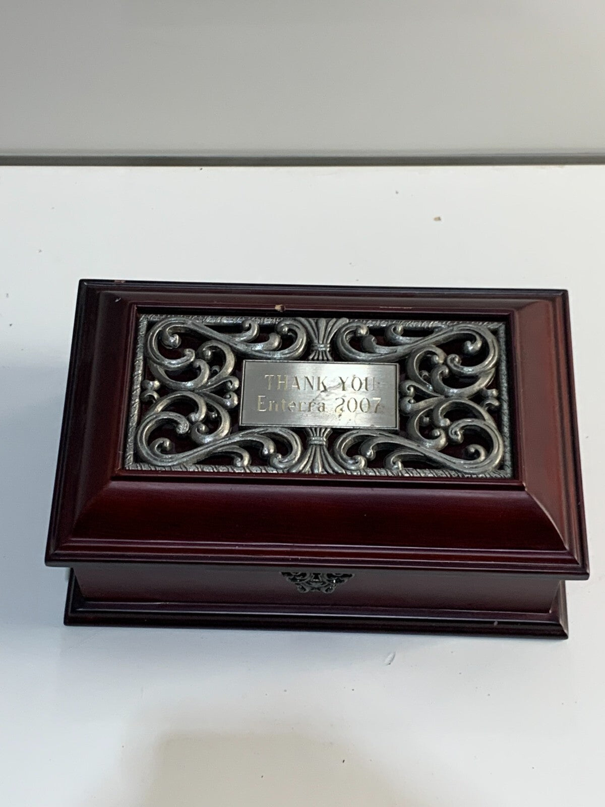 Vintage Two-Level Jewelry Box - Mirror Jewelry Box