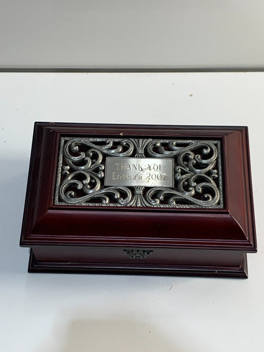 Vintage Two-Level Jewelry Box - Mirror Jewelry Box