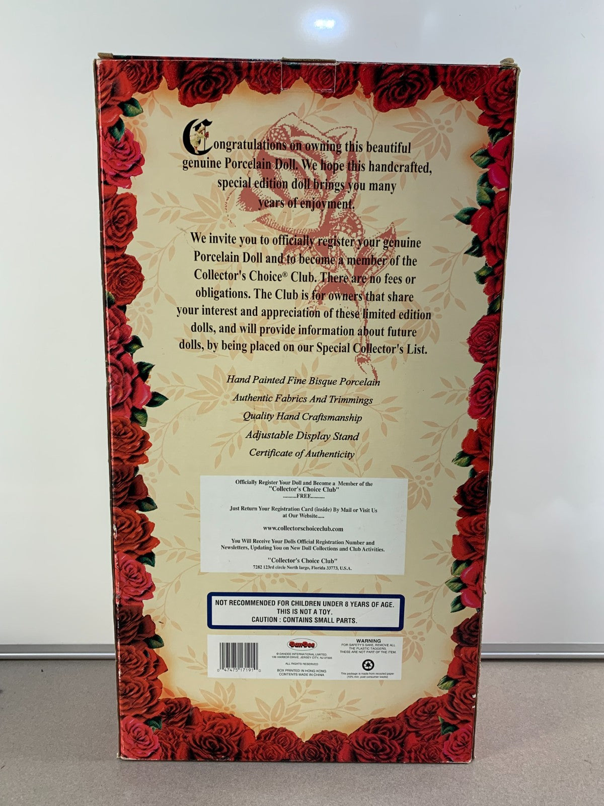 Genuine Fine Bisque Porcelain Doll -Collectors Choice -limited Edition