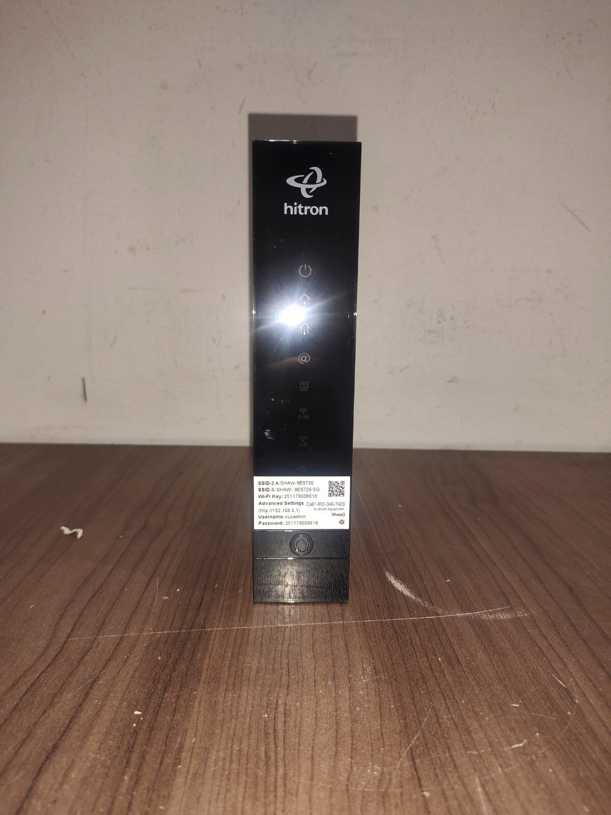 Hitron WiFi Gateway Cable Modem Router Dual Band Black CGNM-2250 - 2