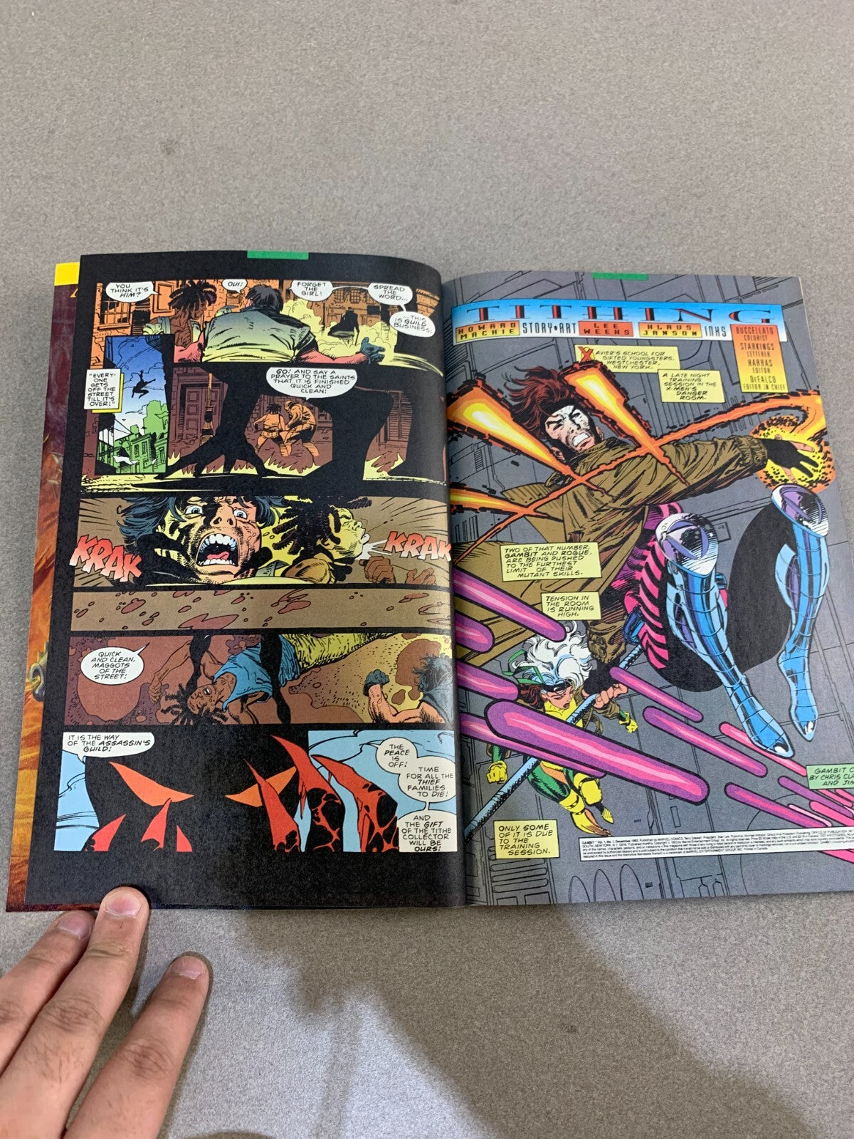 Gambit #1 Embossed Gold Cover! 1st Limited Series Crisp