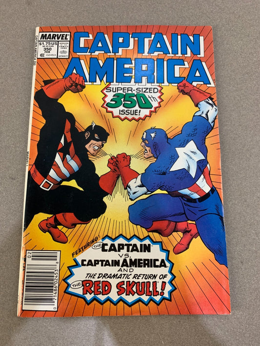 Captain America #350 (1989) VF/NM – Newsstand – Return of The Red Skull