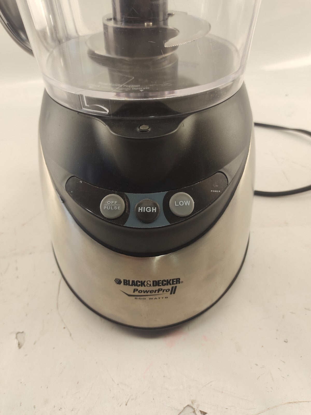 BLACK & DECKER POWERPRO II SILVER FOOD PROCESSOR FP1510 400W 10 CUP CAPACITY