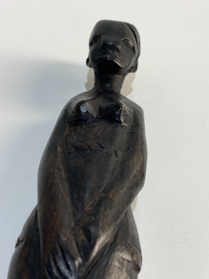 Vintage Besmo Kenyan Carved Woman