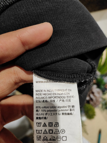 Calvin Klein black combo pullover sweater for men's size L