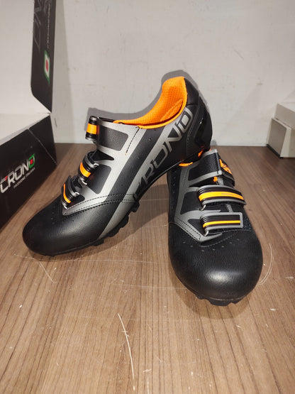 Crono CX-4-17 MTB NYLON Black Orange Shoes - Size - 46 (EUR)