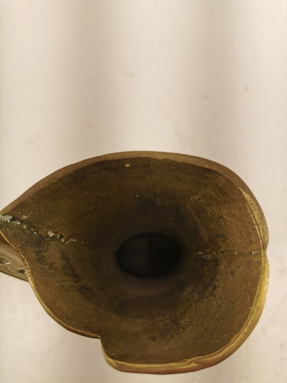 Victorian Brass Boot. A novelty Brass Women's Shoe to display