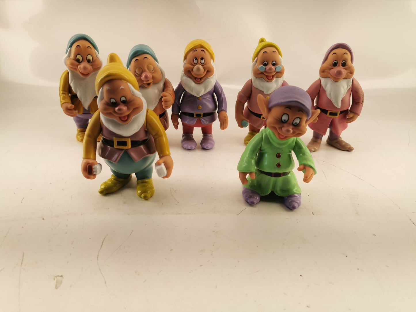7 vintage Disney Snow Whit's seven dwarfs