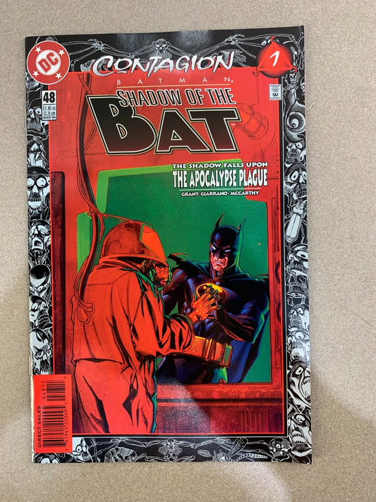 Batman Shadow of the Bat #48 1996 Contagion pt.1 With Premier Edition Promo Card