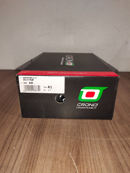 Crono CR-2-17 Nylon Cycling Shoes - Nero Black - Size - 41 (EUR)