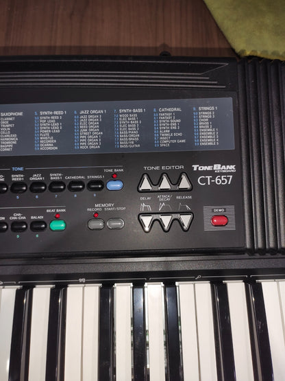 CASIO CT-657 TONEBANK ELECTONIC KEYBOARD