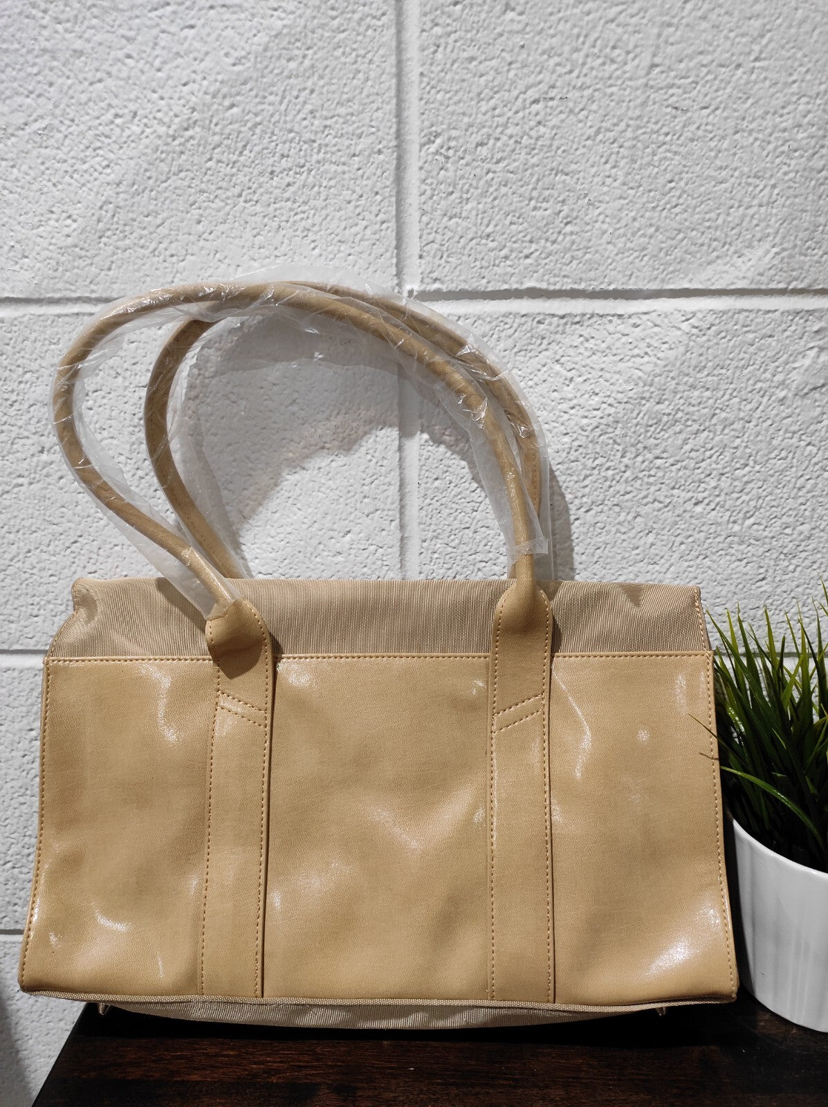 Baleno Collection Beige Tote Hand Bag