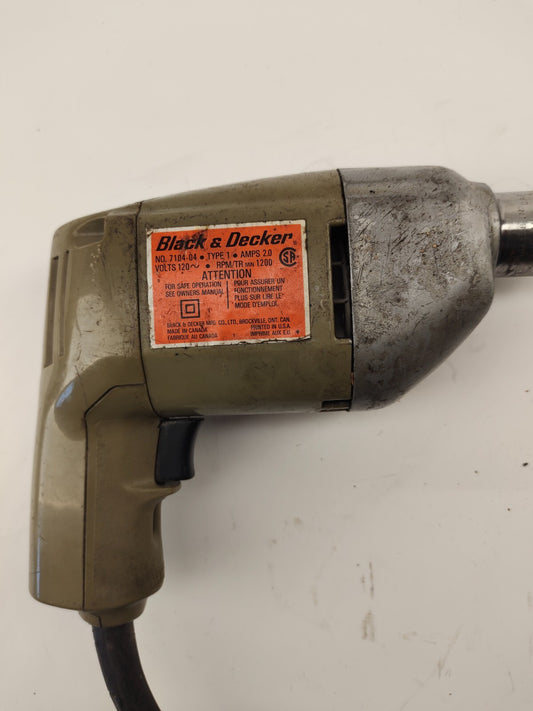 Utility Drill bt Black & Decker - 120 Volts 2 Amps 1200 RPM Type 1