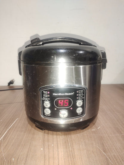 Hamilton Beach 37549C Rice/Hot Cereal Cooker, 2 to 14 cup Capacity, 11.06 in L