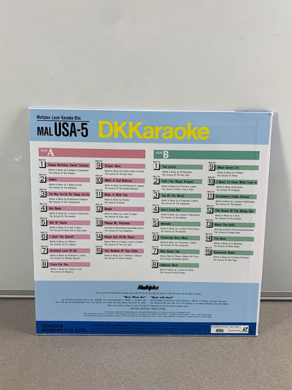DK KARAOKE American Song Series Laserdisc LD MAL USA-5 Multiplex Laser Disc
