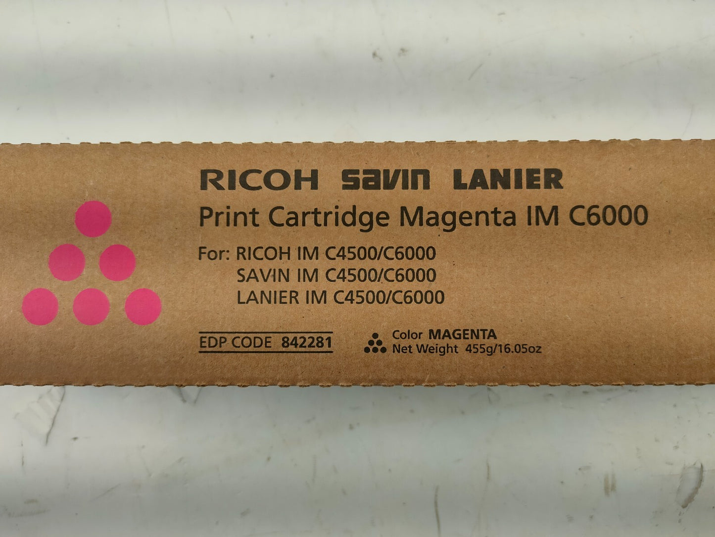 Genuine Ricoh IM C6000 Magenta Print Cartridge EDP Code 842281.