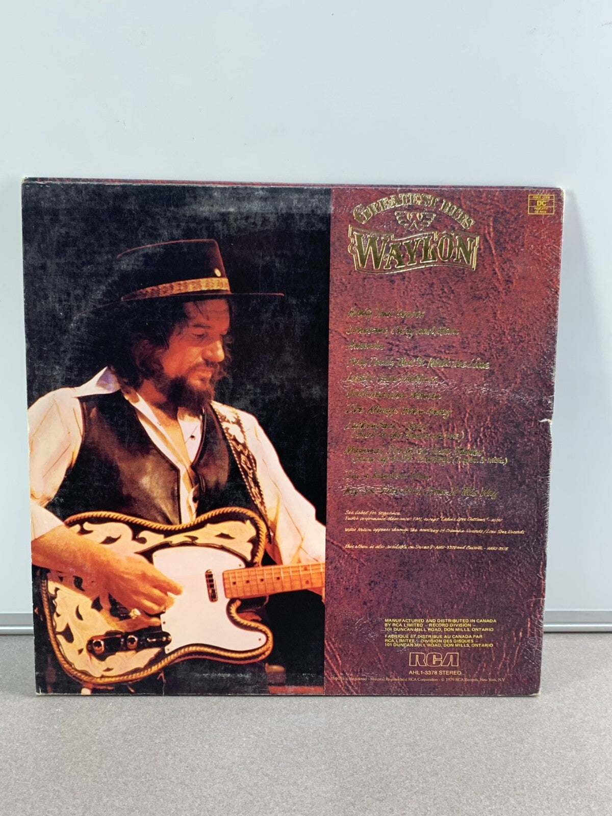 WAYLON JENNINGS - GREATEST HITS - RCA AHL1-3378 - 1979 LP