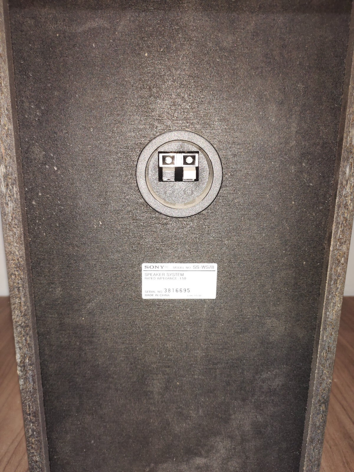 Sony Speaker SS-WS78
