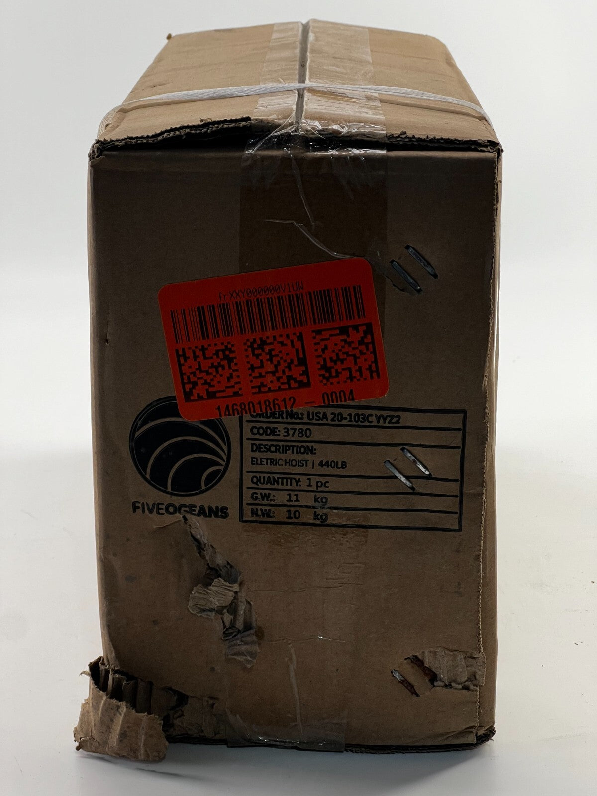 Five Oceans 440LB Overhead Electric Hoist Crane