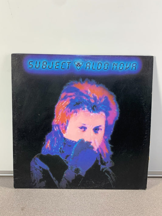 Aldo Nova - Subject... Aldo Nova Vinyl LP - 1983 - Portrait FR 38721