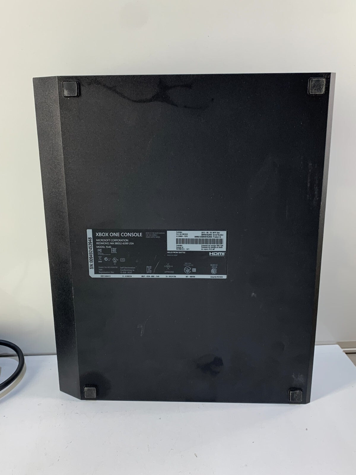 XBOX ONE CONSOLE MODEL 1540.