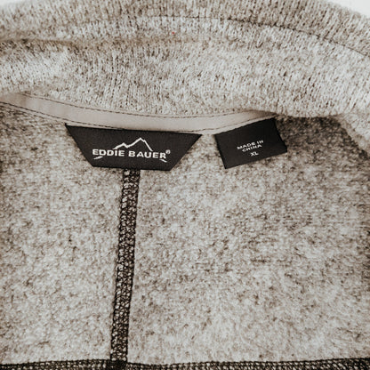 Eddie Bauer Quarter Zip Fleece Men's Size XL