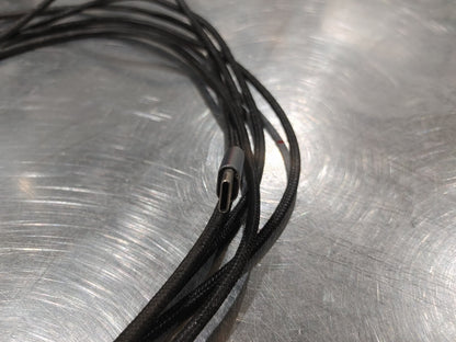 EXCELLENT CONDITION 10FT USBC to USBA Braided Black/Silver Cable for PC Mac