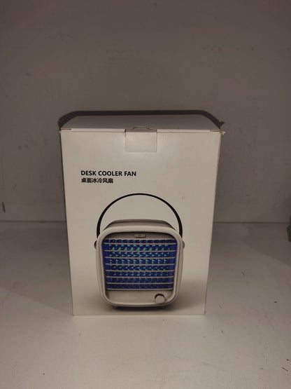 Desk Cooler Fan LED Blue model # HQM-FC01
