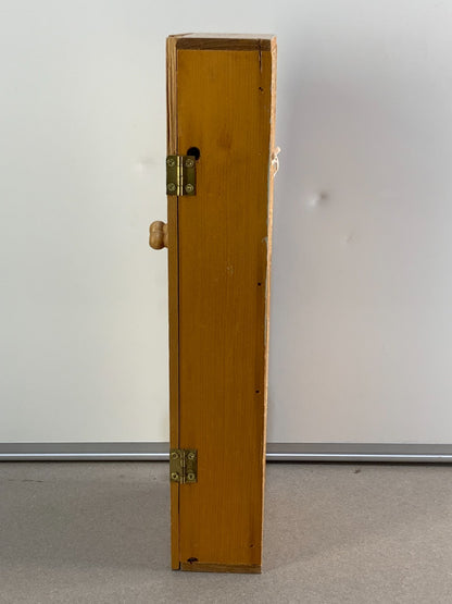 Buttler wooden Ball-jointed Doll in a wooden almira type box