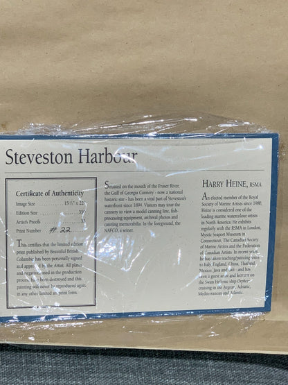 "Steveston Harbour" Painting by Harry Heine, 22/350