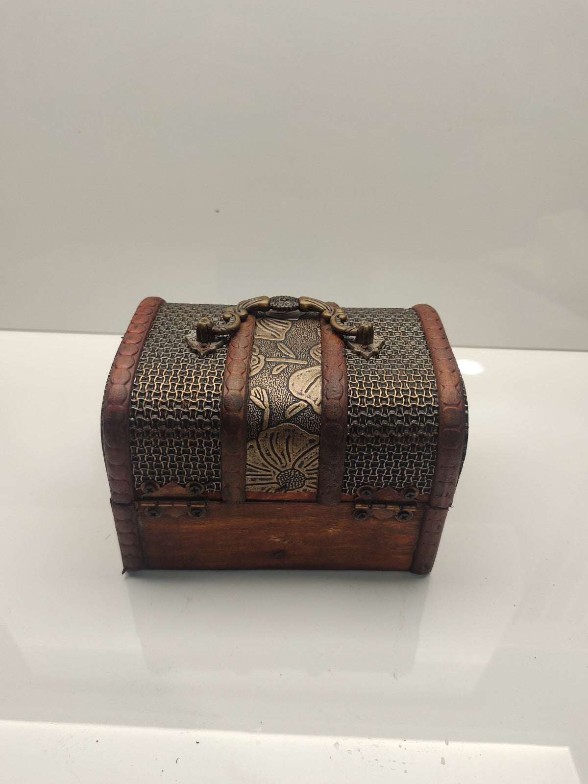 Vintage Small Wooden Antique Box Chest Brown box