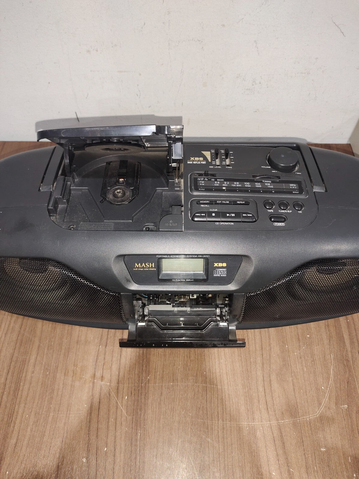 Panasonic RX-DS101 Cassette Player / Recorder Radio CD Boom Box Ghetto Blaster