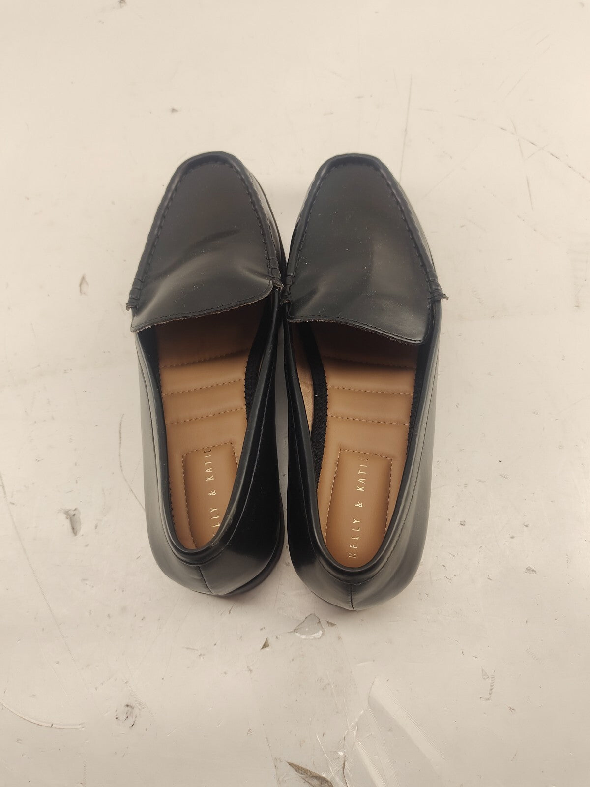Kelly & Katie Bash Venetian Patent Loafers Slip On Shoes Black - Size - 8