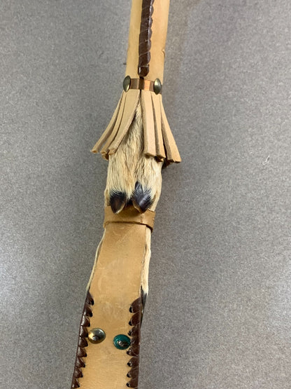 Taxidermy Goat Hoof Horse Whip Native American