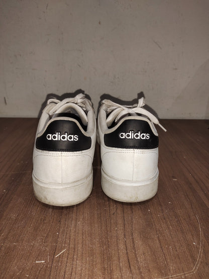 Adidas Neo Baseline Men's AGW9195 Tennis Shoes White Black - Size - 13(US)