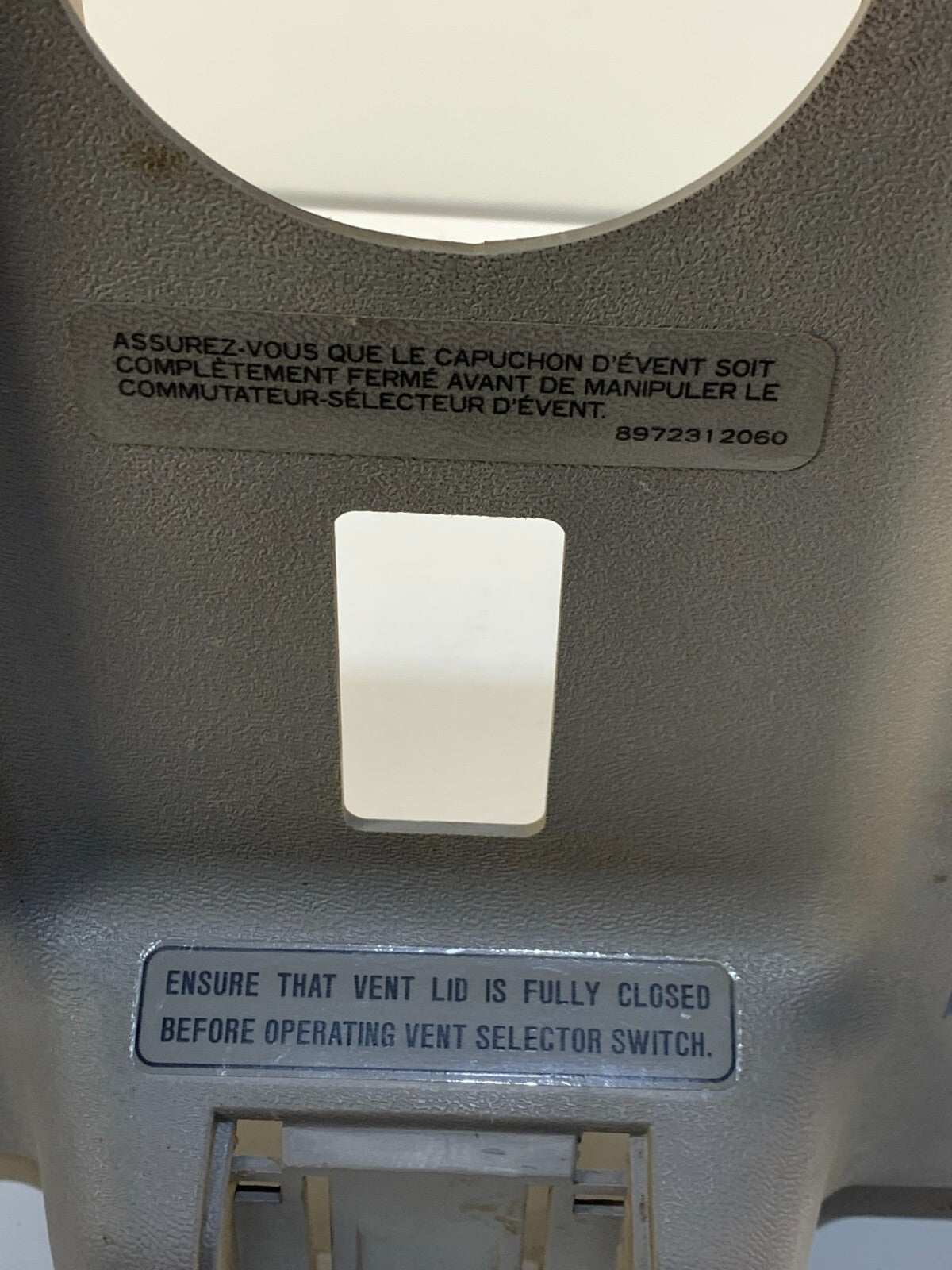 Genuine Isuzu NKR Grey Internal Cab Roof Vent Square