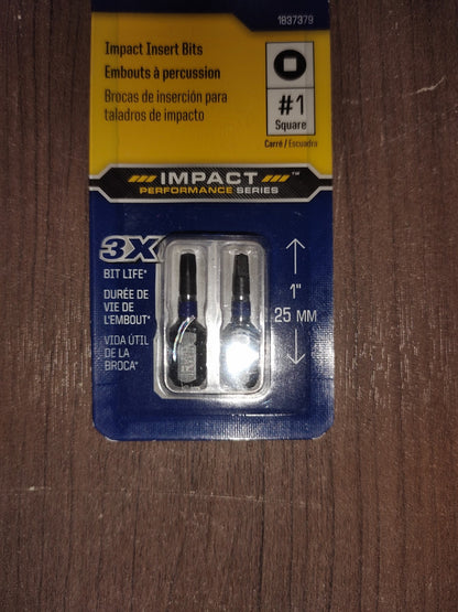 Irwin 1837379 #1 Phillips 1" Impact Insert Bits - Set of 6 - 2