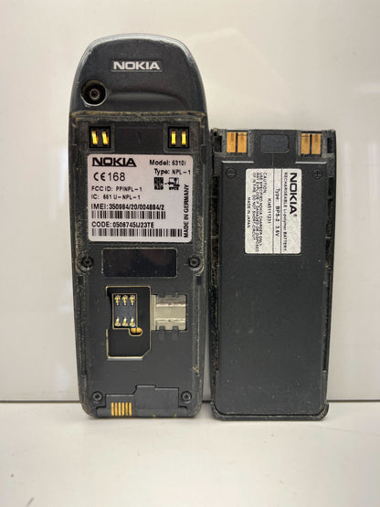 Vintage Nokia 6310i Cell Phone NOT WORKING