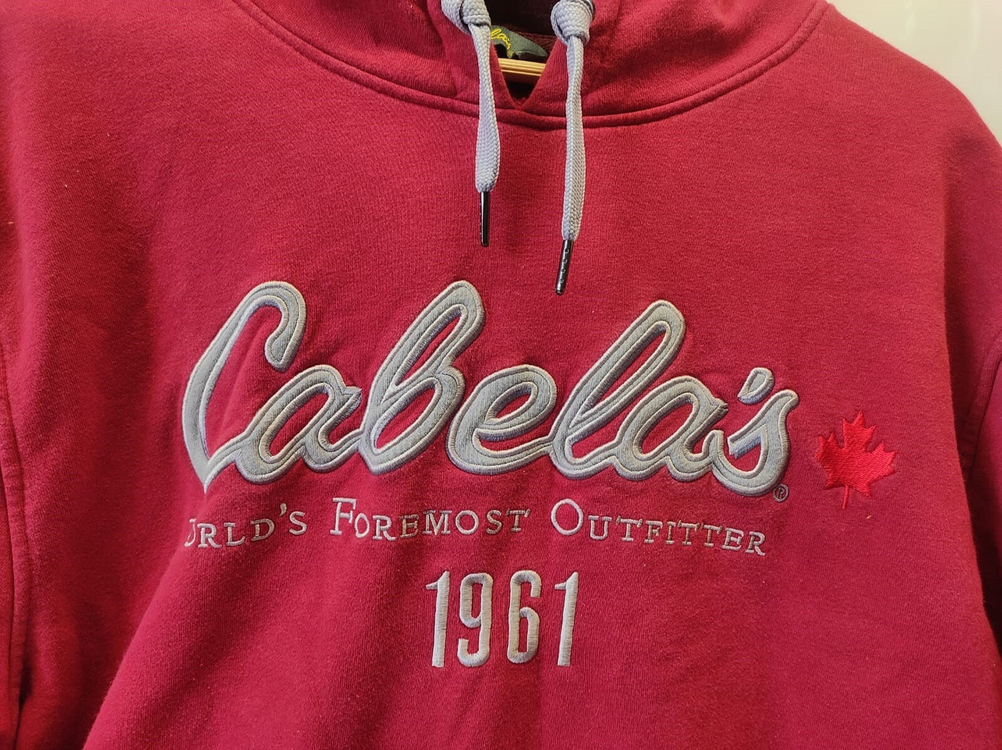 Cabela's Men's Pullover Hoodie Sweater Size-3XL Red-Blue