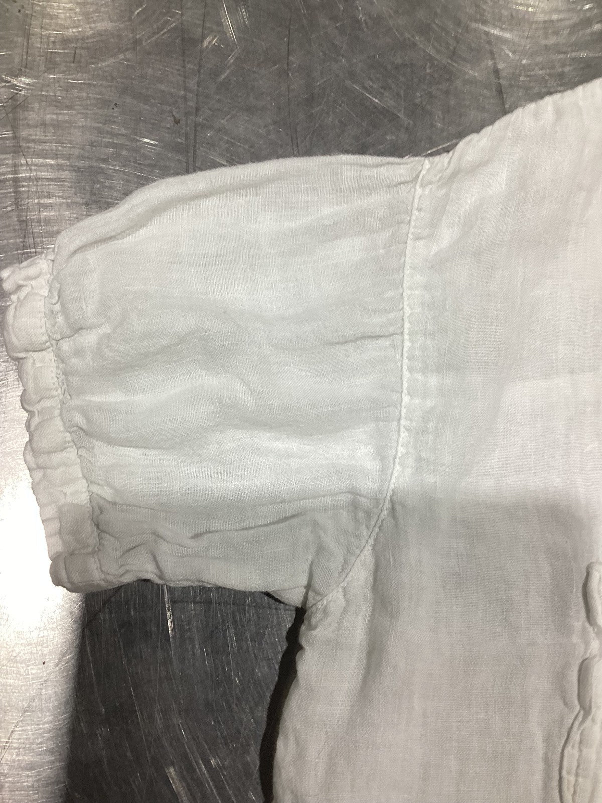 Zara White Linen Blouse