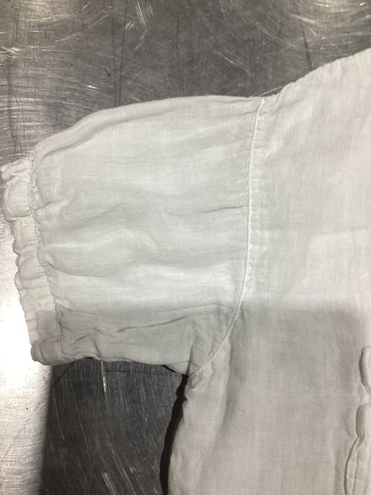 Zara White Linen Blouse