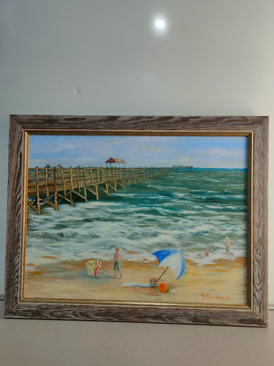 At the beach by Brenda Marchbank