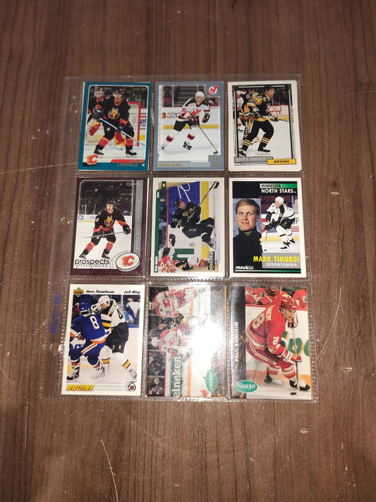 Vintage Rare Collectible - Assorted Ice Hockey Cards - Set of 18 Cards - 10