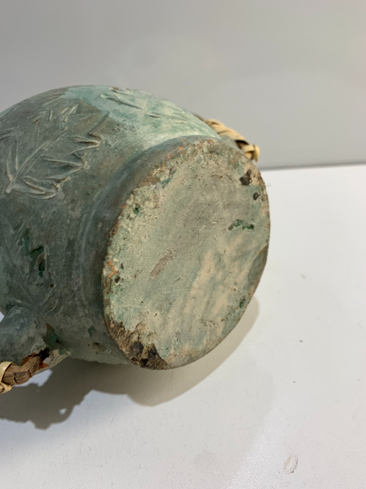 Vintage stoneware hand made jar