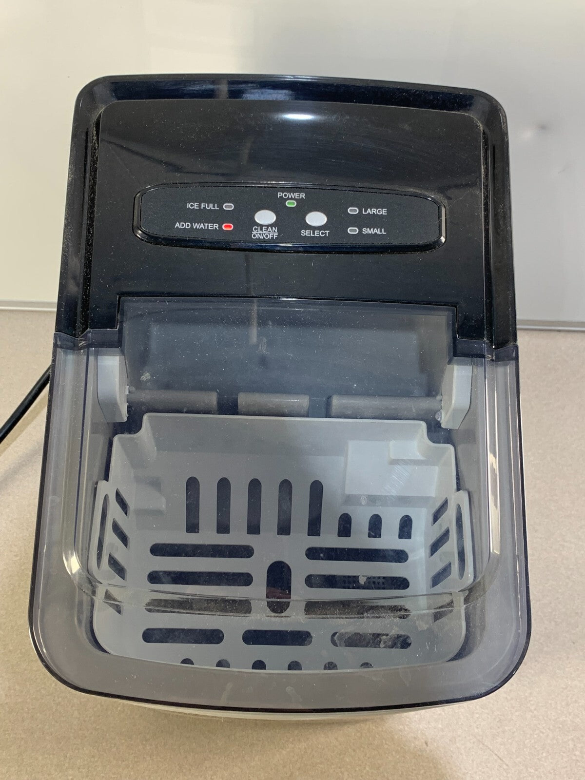 Frigidaire Self-Cleaning Ice Maker, Stainless Steel, Black