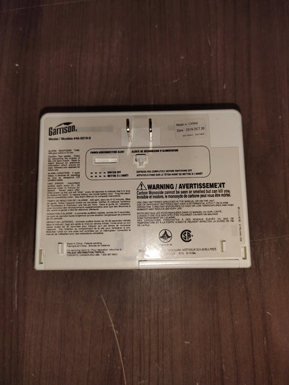 Garrison Carbon Monoxide Detector Alarm - Model - 46-0019-0