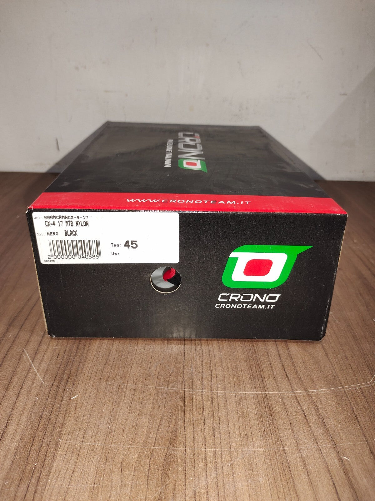 Crono CX-4 17 Mountain Bike Gravel BMX Shoes - Nero Black - Size - 45 (EUR)