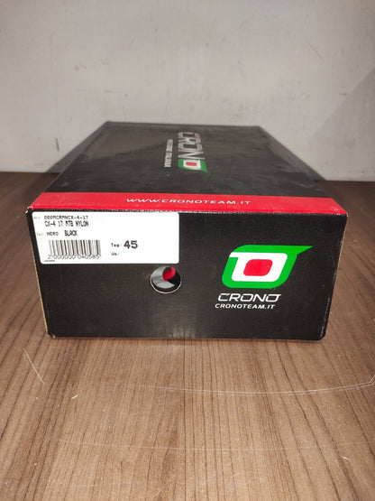 Crono CX-4 17 Mountain Bike Gravel BMX Shoes - Nero Black - Size - 45 (EUR)