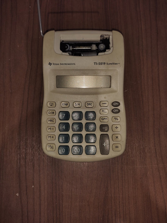 Texas Instruments TI-5019 SuperView Printing Calculator